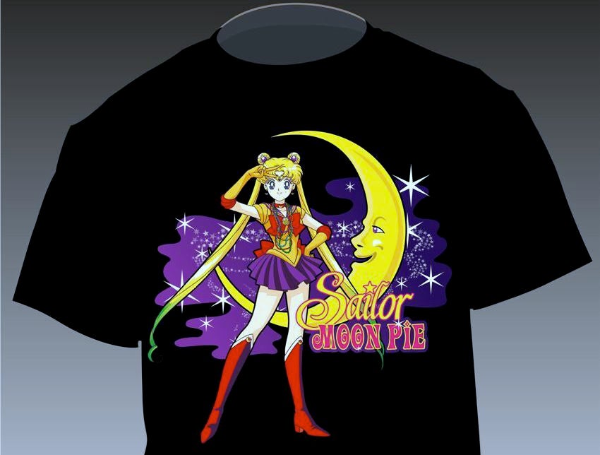 Sailor Moon Pie Black Shirt Rick s